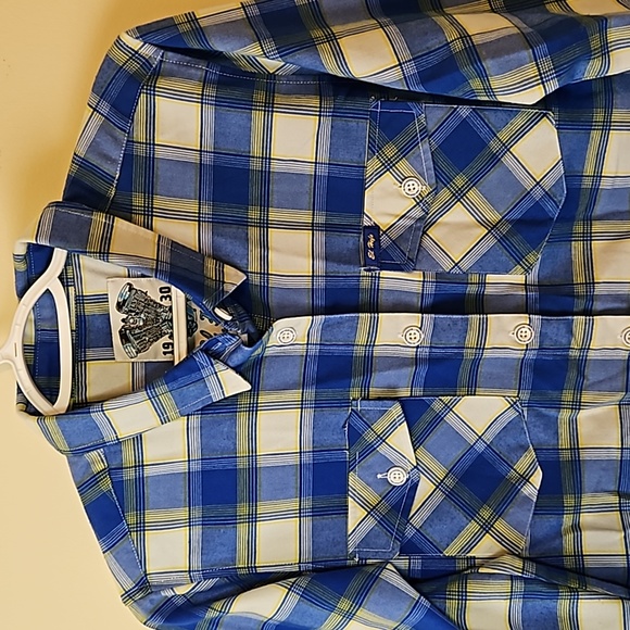 El Hefe Motorcycle Co Plaid Flannel - Picture 2 of 5